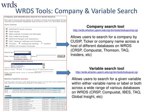 To ensure that the data from. . Wrds compustat variables list